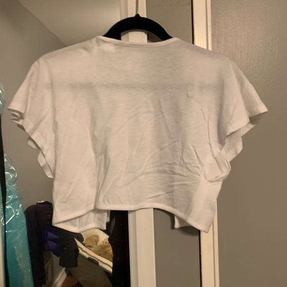 White cropped cardigan - Picture 2 of 4